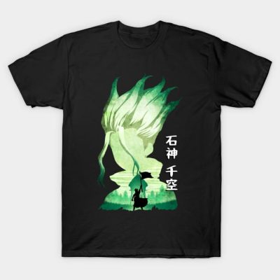 Minimalist Silhouette Senku T-Shirt Official Dr. Stone Merch