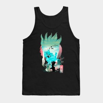 Senku Landscape Tank Top Official Dr. Stone Merch