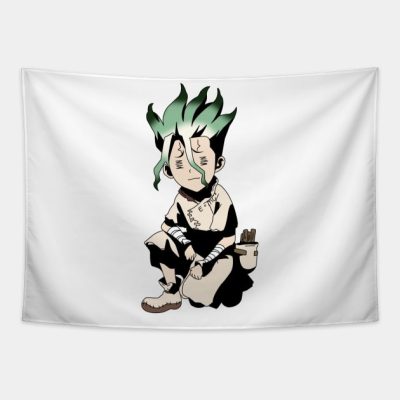 Dr Stone Senku Ishigami Chibi Cute Frail Tapestry Official Dr. Stone Merch