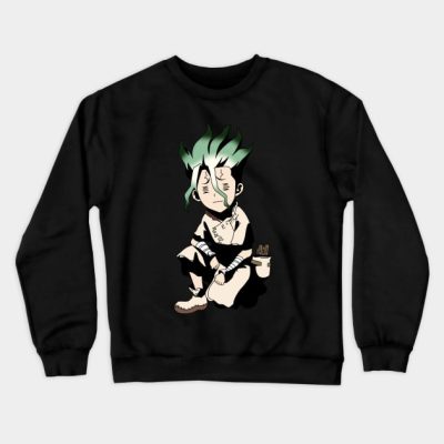 Dr Stone Senku Ishigami Chibi Cute Frail Crewneck Sweatshirt Official Dr. Stone Merch