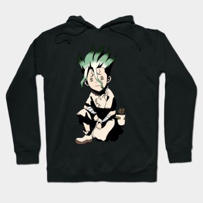 Dr Stone Senku Ishigami Chibi Cute Frail Hoodie Official Dr. Stone Merch