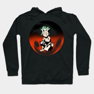 Senku Ishigami Dr Stone Closed Eyes Chibi Hoodie Official Dr. Stone Merch