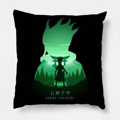 Senku Ishigami Throw Pillow Official Dr. Stone Merch