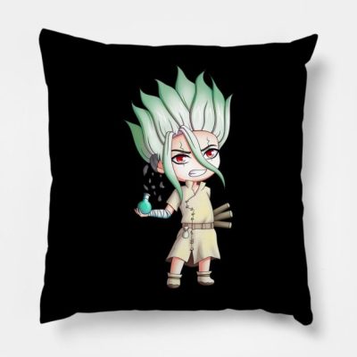 Funny Men Senku Says Throw Pillow Official Dr. Stone Merch