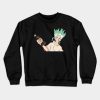 Funny Men Senku Says Crewneck Sweatshirt Official Dr. Stone Merch