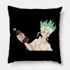 Funny Men Senku Says Throw Pillow Official Dr. Stone Merch