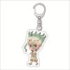 Acrylic Figure Keychain Anime Dr STONE Characters Ishigami Senkuu Amber Chrome Asagiri Gen Charm Pendant Keyring 1 - Dr. Stone Shop