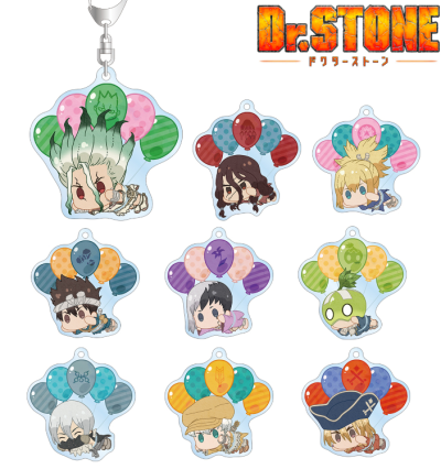 Anime Dr STONE Ishigami Senkuu Asagiri Gen Chrome Amber Cosplay PVC Figure Pendant Keychain Keyring Figure - Dr. Stone Shop