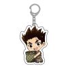 Anime Dr Stone Acrylic Keychain Cartoon Figure Ishigami Senkuu Amber Asagiri Gen Pendant Keyring Collections 4 - Dr. Stone Shop