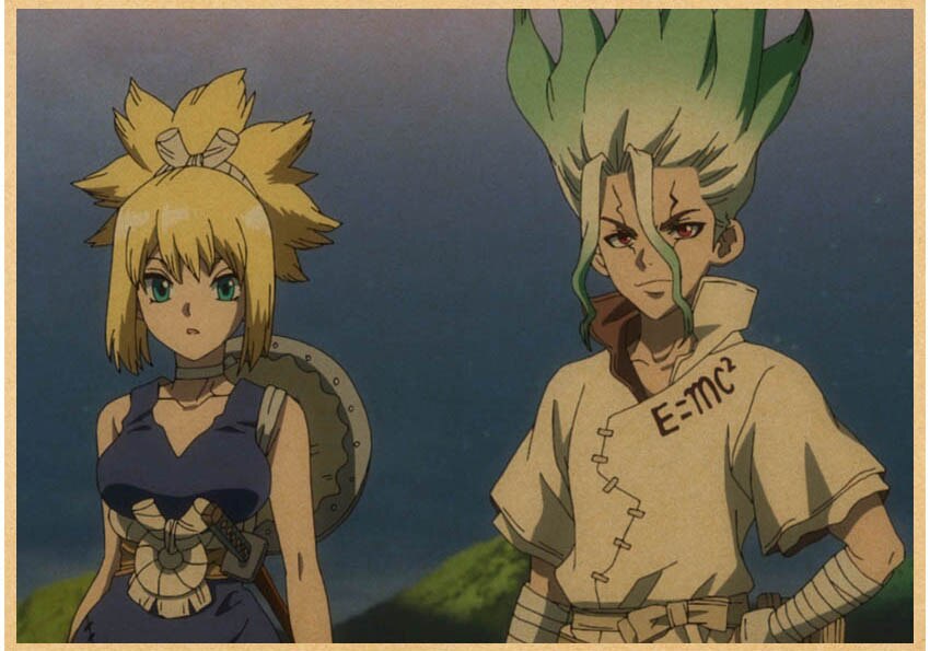 Japanese Anime Paintings Dr STONE Poster Classic Wall Artwork Prints Kraft Paper Vintage Pictures Home Decor 1 - Dr. Stone Shop