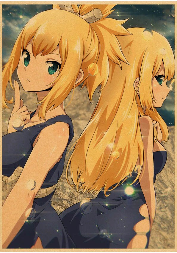 Japanese Anime Paintings Dr STONE Poster Classic Wall Artwork Prints Kraft Paper Vintage Pictures Home Decor 12 - Dr. Stone Shop