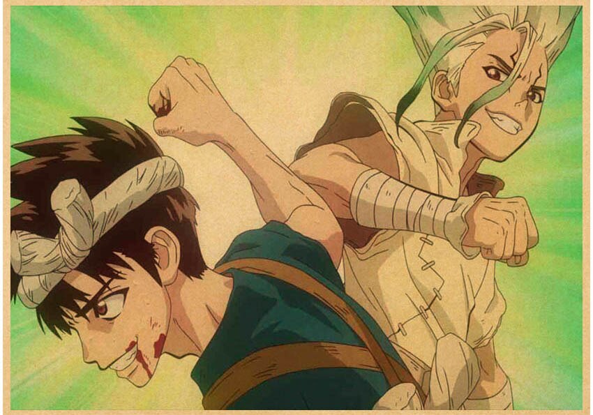 Japanese Anime Paintings Dr STONE Poster Classic Wall Artwork Prints Kraft Paper Vintage Pictures Home Decor 15 - Dr. Stone Shop
