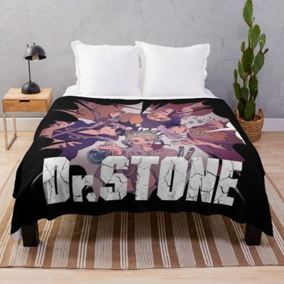 Fanart Dr Stone Merch Anime Throw Blanket Official Dr. Stone Merch