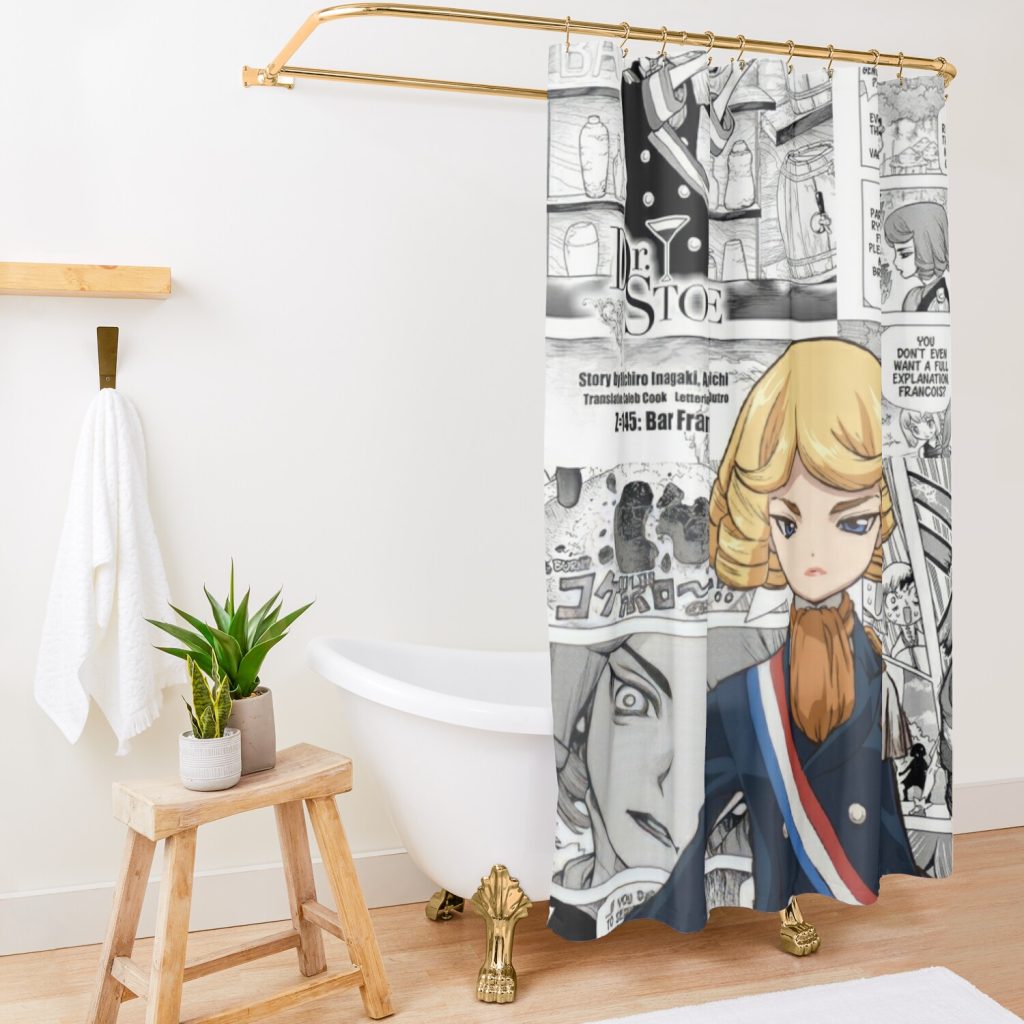 Francois Shower Curtain Official Dr. Stone Merch