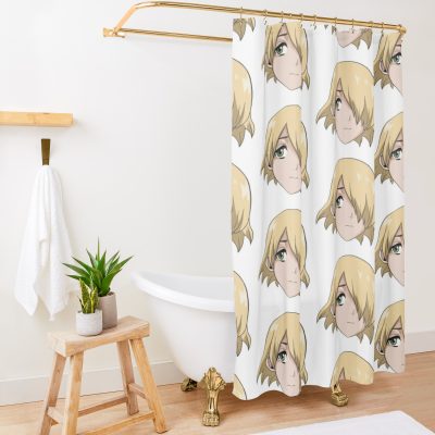 Ginro Head Design Shower Curtain Official Dr. Stone Merch