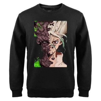 Dr Stone Japan Anime Sweatshirts For Mens Hoodie Mangas Ishigami Senkuu Streetwear Fleece Fashion Fashion Pullover - Dr. Stone Shop