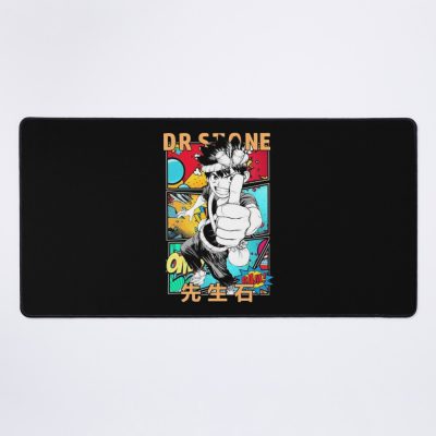 Chrome Dr Stone Dokuta Suton Comic Panel Mouse Pad Official Cow Anime Merch